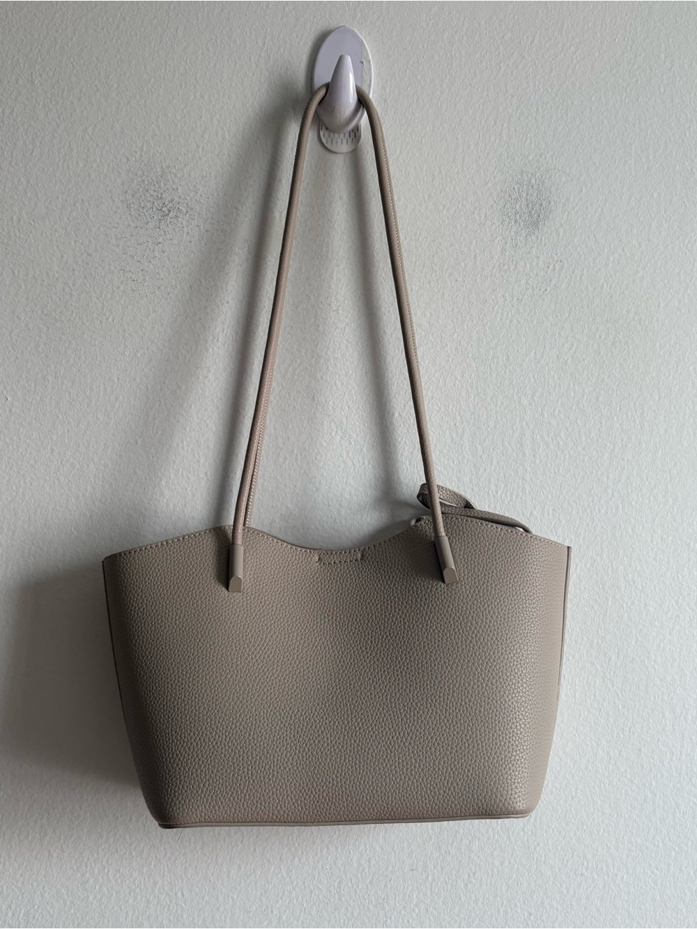 Antik Kraft Cream Off Grey Shoulder Bag With Bag Insert Pouch